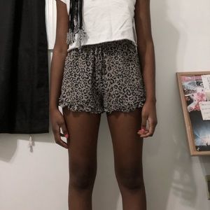Leopard/Cheetah print flowy shorts
